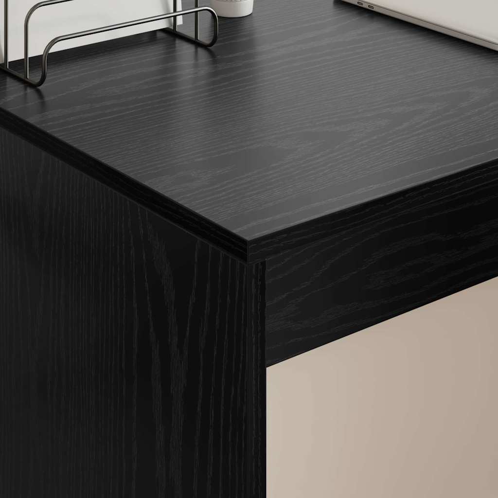 Scrivania Rovere Nero 109 x 50 x 78 cm Legno multistrato