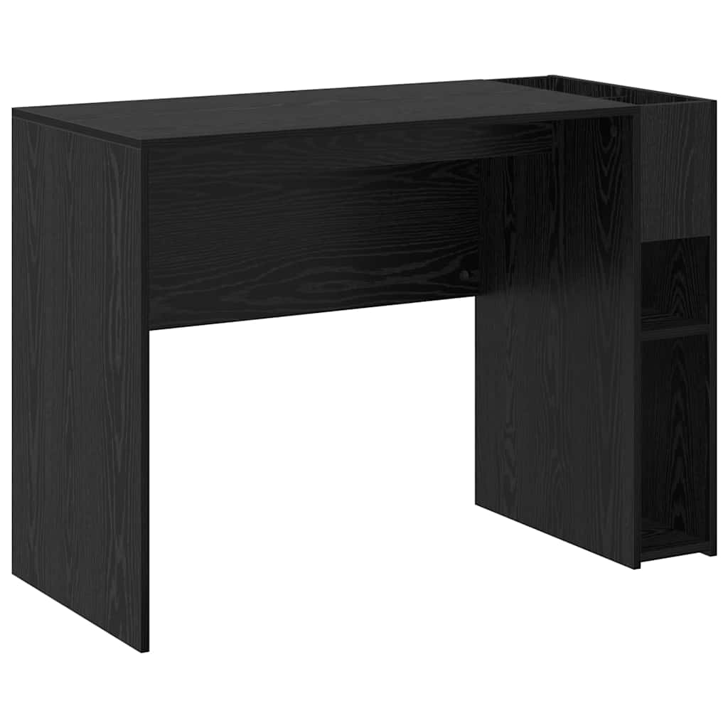Scrivania Rovere Nero 109 x 50 x 78 cm Legno multistrato