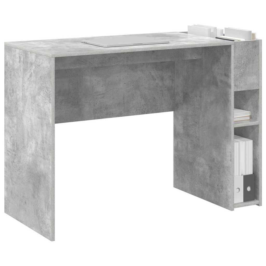 Scrivania Grigio cemento 109 x 50 x 78 cm Legno multistrato