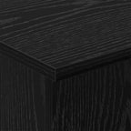 Tavolino Rovere Nero 35,5 x 35 x 40 cm Legno multistrato