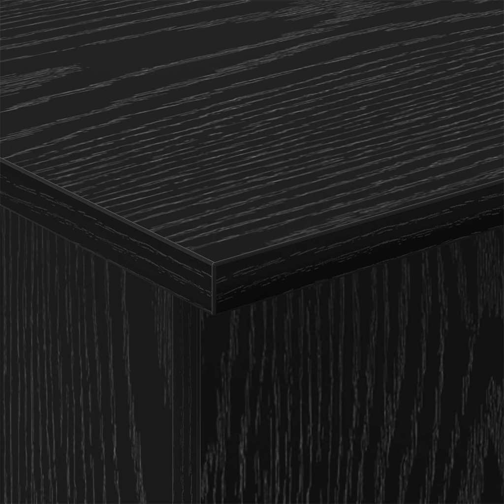 Tavolino Rovere Nero 35,5 x 35 x 40 cm Legno multistrato