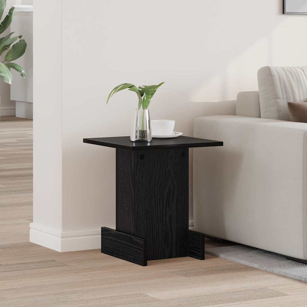 Tavolino Rovere Nero 35,5 x 35 x 40 cm Legno multistrato
