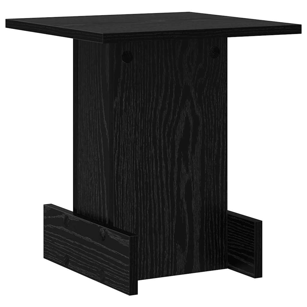 Tavolino Rovere Nero 35,5 x 35 x 40 cm Legno multistrato
