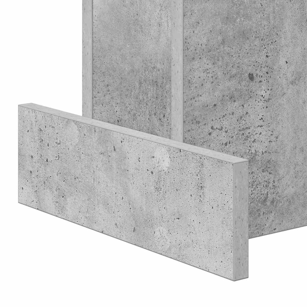 Tavolino Grigio cemento 35,5 x 35 x 40 cm Legno multistrato