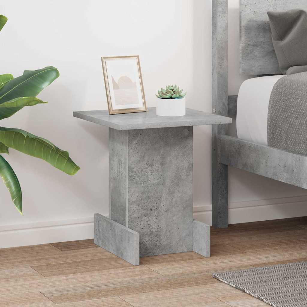 Tavolino Grigio cemento 35,5 x 35 x 40 cm Legno multistrato