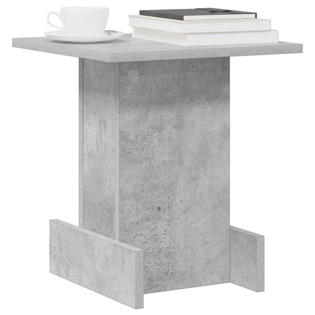 Tavolino Grigio cemento 35,5 x 35 x 40 cm Legno multistrato