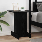 Tavolino Rovere Nero 44,5 x 45 x 55 cm Legno multistrato
