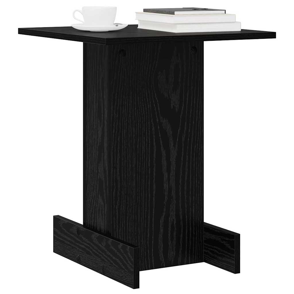 Tavolino Rovere Nero 44,5 x 45 x 55 cm Legno multistrato