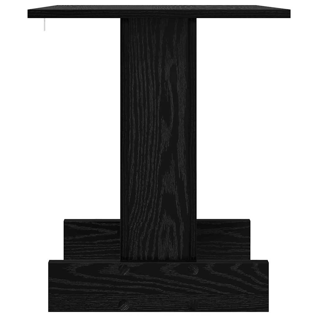 Tavolino Rovere Nero 44,5 x 45 x 55 cm Legno multistrato