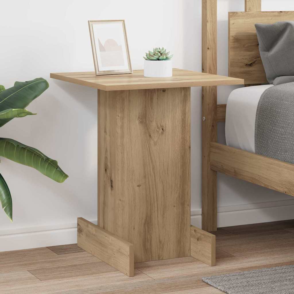 Tavolino Rovere artigianale 44,5 x 45 x 55 cm Legno multistrato