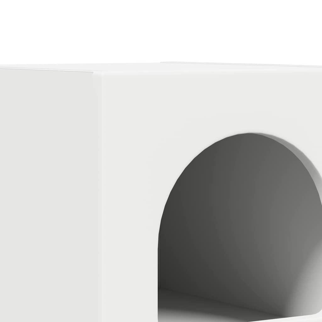 Comodino Bianco 29.5 x 35 x 50 cm Legno multistrato