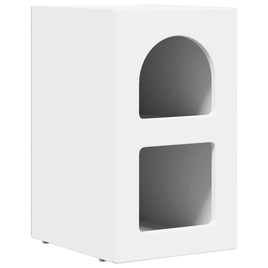 Comodino Bianco 29.5 x 35 x 50 cm Legno multistrato