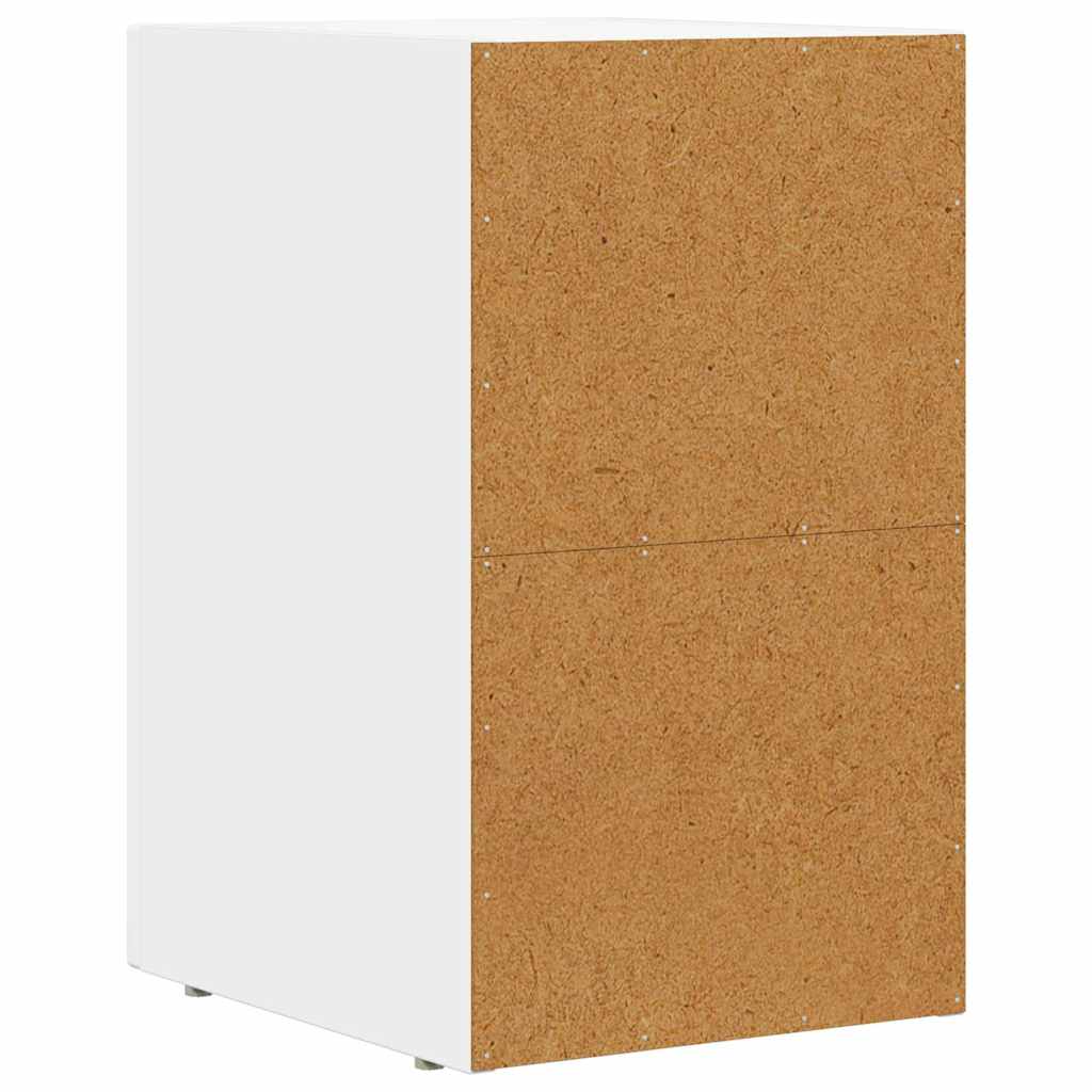 Comodino Bianco 29.5 x 35 x 50 cm Legno multistrato