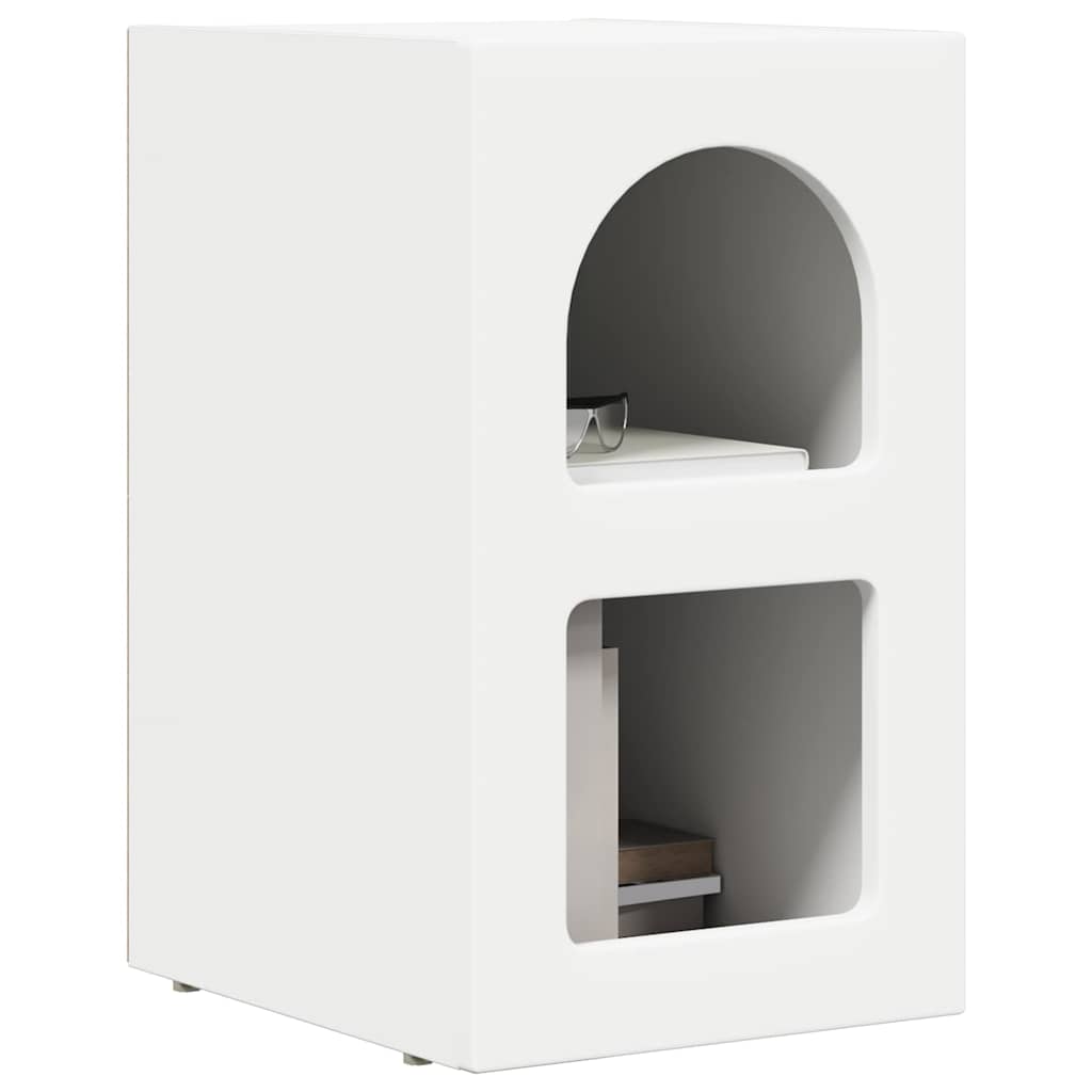 Comodino 2 pcs Bianco 29,5 x 33,5 x 50 cm Legno multistrato