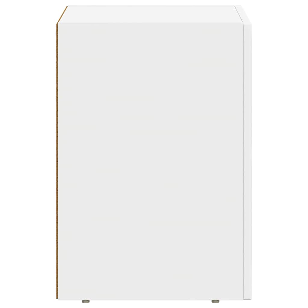 Comodino 2 pcs Bianco 29,5 x 33,5 x 50 cm Legno multistrato