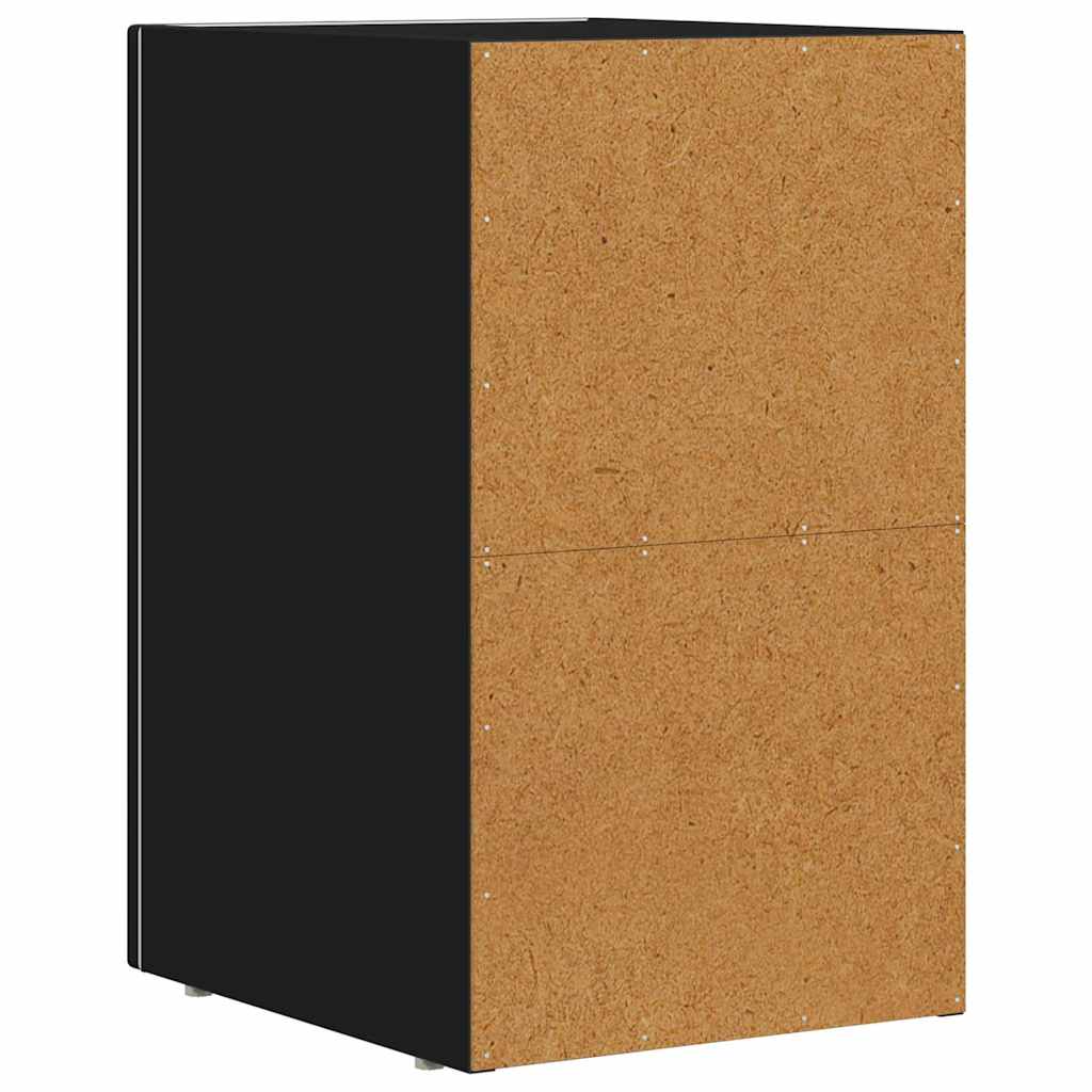 Comodino Nero 29,5 x 33,5 x 50 cm Legno multistrato