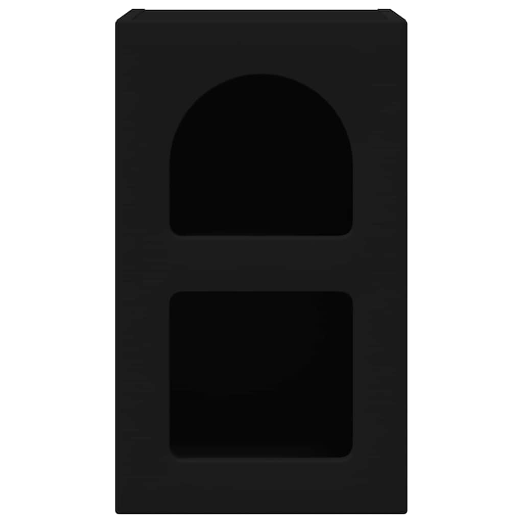 Comodino Nero 29,5 x 33,5 x 50 cm Legno multistrato