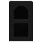 Comodino Nero 29,5 x 33,5 x 50 cm Legno multistrato
