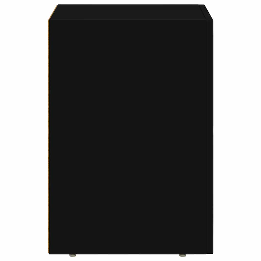 Comodino Nero 29,5 x 33,5 x 50 cm Legno multistrato