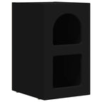 Comodino 2 pcs Nero 29,5 x 33,5 x 50 cm Legno multistrato