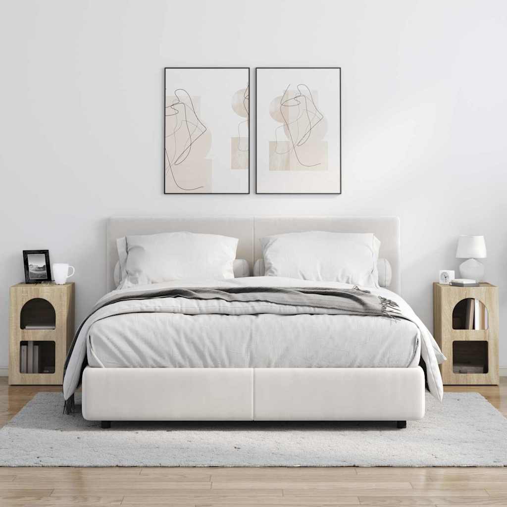 Comodino 2 pcs Rovere Sonoma 29,5 x 33,5 x 50 cm