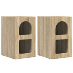 Comodino 2 pcs Rovere Sonoma 29,5 x 33,5 x 50 cm