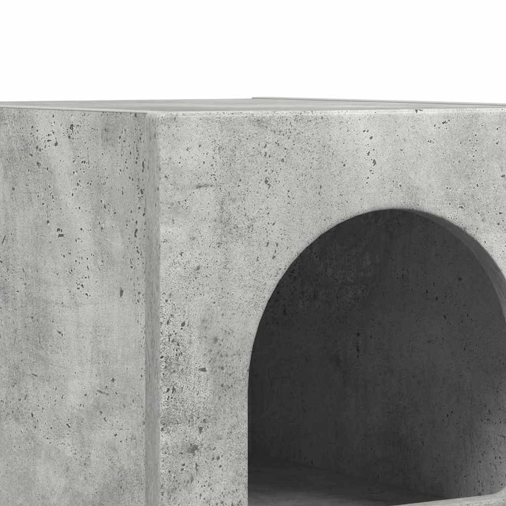 Comodino Grigio cemento 29,5 x 33,5 x 50 cm Legno multistrato