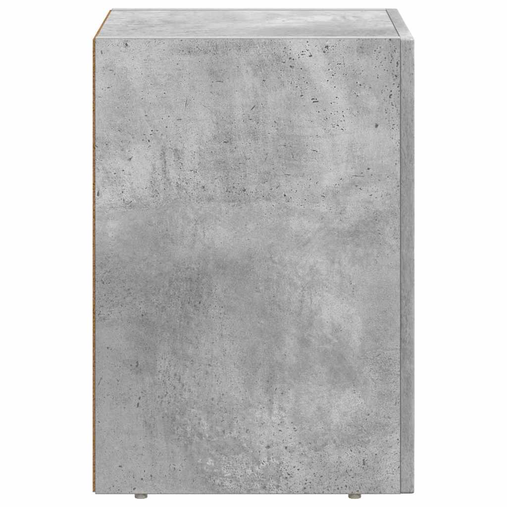 Comodino Grigio cemento 29,5 x 33,5 x 50 cm Legno multistrato