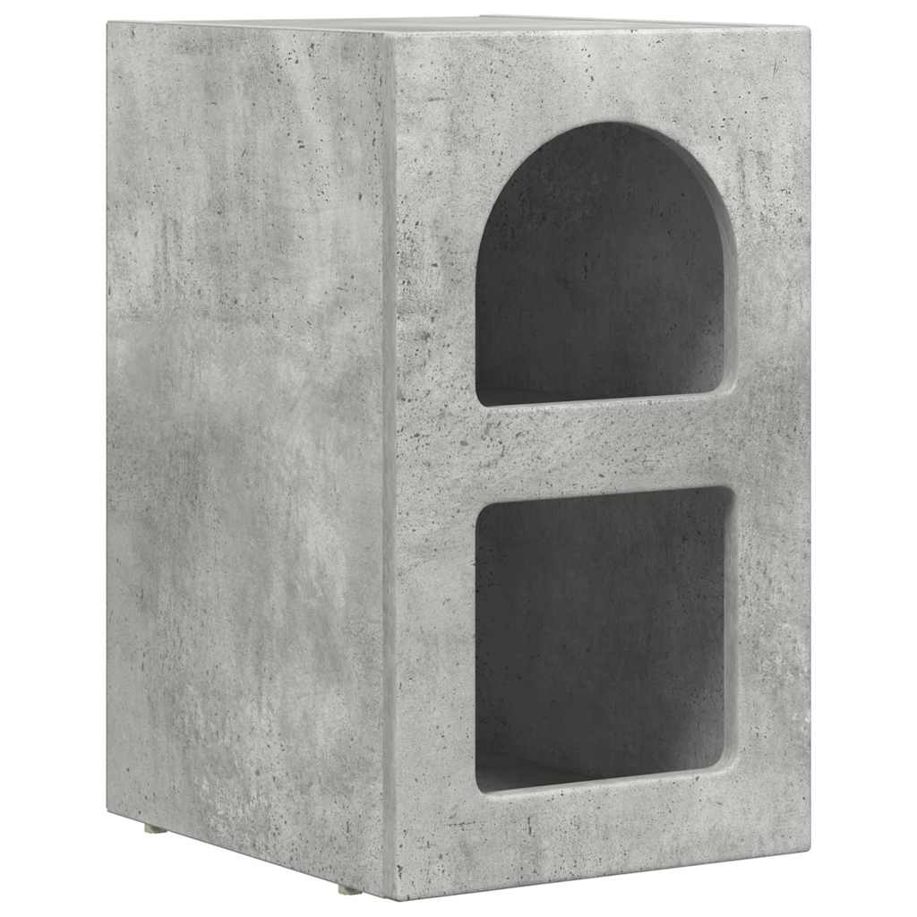 Comodino 2 pcs Grigio cemento 29,5 x 33,5 x 50 cm