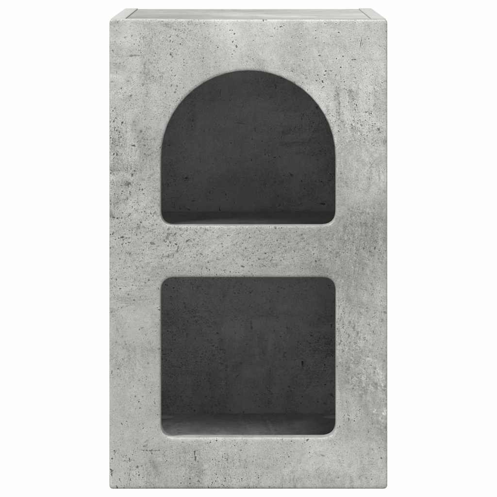 Comodino 2 pcs Grigio cemento 29,5 x 33,5 x 50 cm