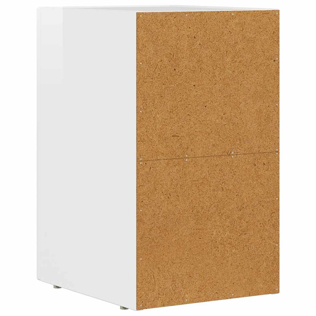 Comodino 2 pcs Bianco Lucido 29,5 x 33,5 x 50 cm