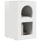 Comodino 2 pcs Bianco Lucido 29,5 x 33,5 x 50 cm