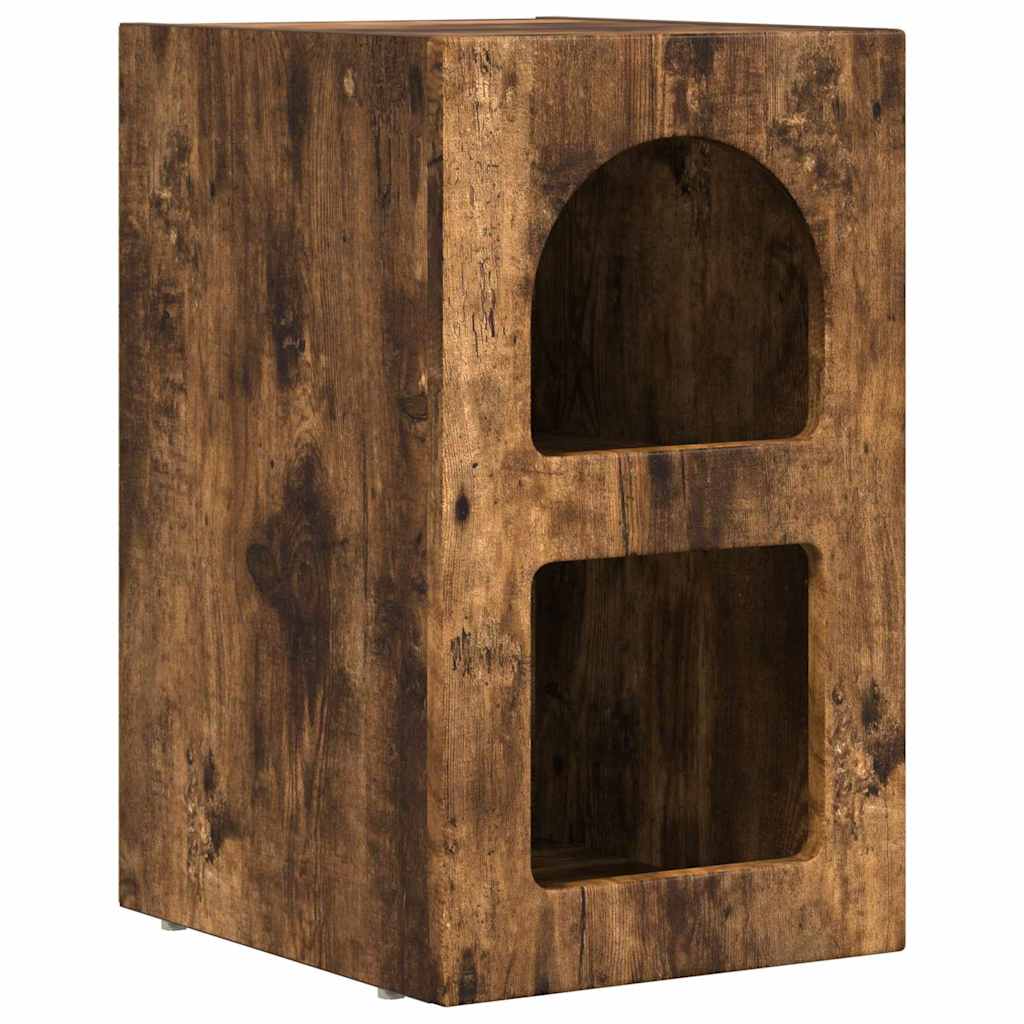 Comodino 2 pcs Rovere fumé 29,5 x 33,5 x 50 cm