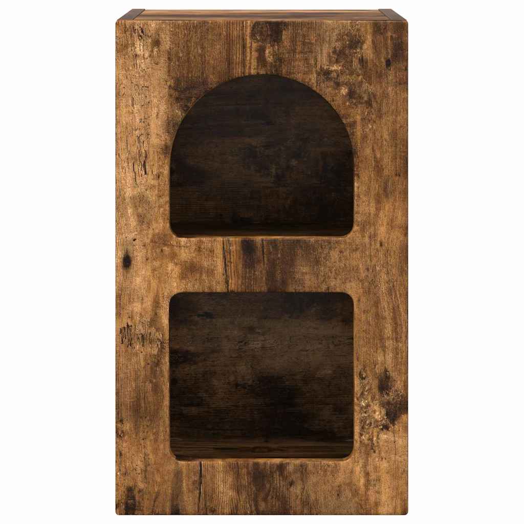 Comodino 2 pcs Rovere fumé 29,5 x 33,5 x 50 cm