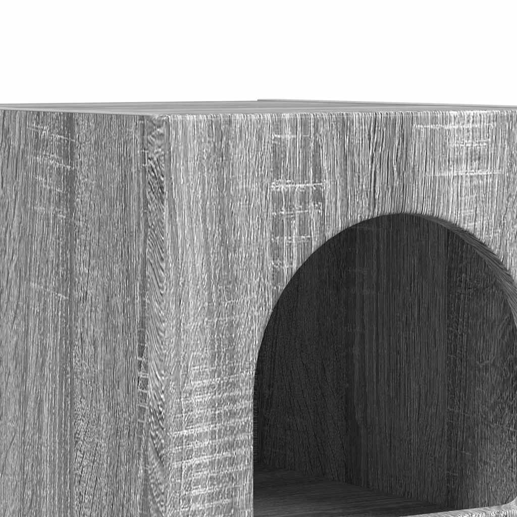 Comodino Grigio Sonoma 29,5 x 33,5 x 50 cm Legno multistrato
