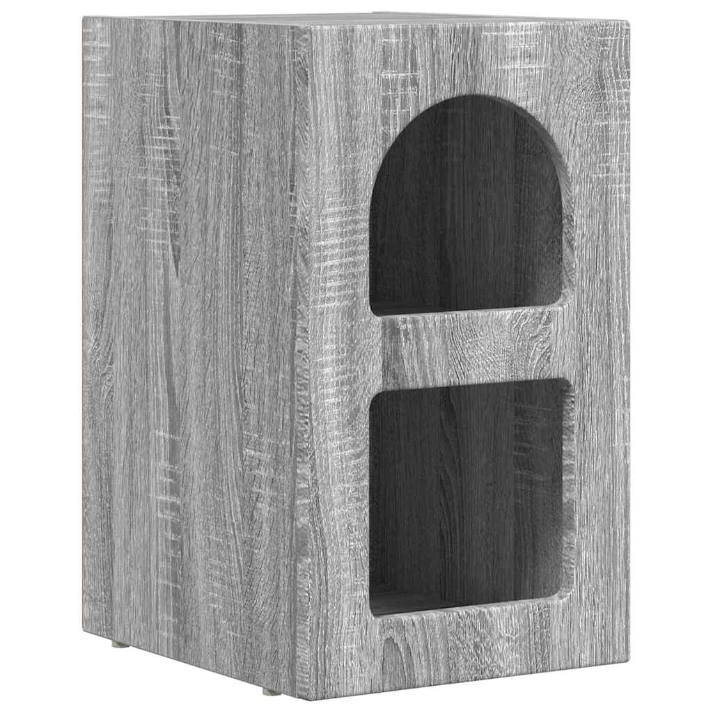 Comodino Grigio Sonoma 29,5 x 33,5 x 50 cm Legno multistrato