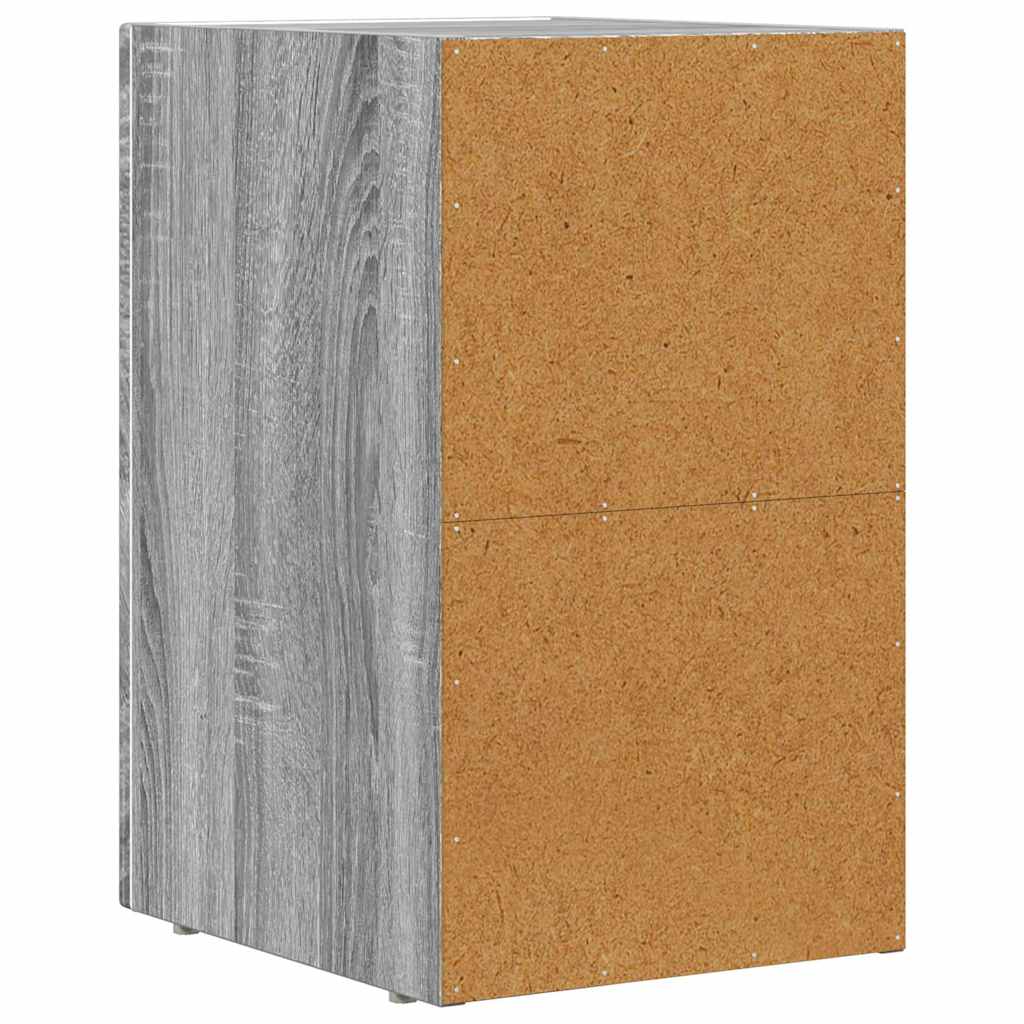 Comodino Grigio Sonoma 29,5 x 33,5 x 50 cm Legno multistrato