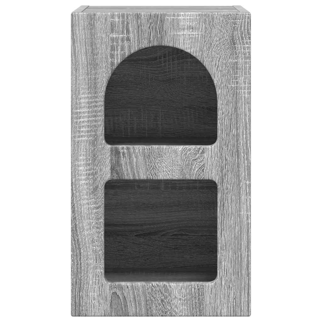 Comodino Grigio Sonoma 29,5 x 33,5 x 50 cm Legno multistrato