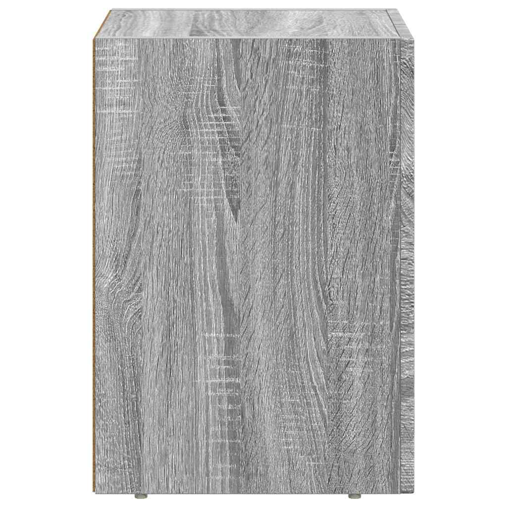 Comodino Grigio Sonoma 29,5 x 33,5 x 50 cm Legno multistrato