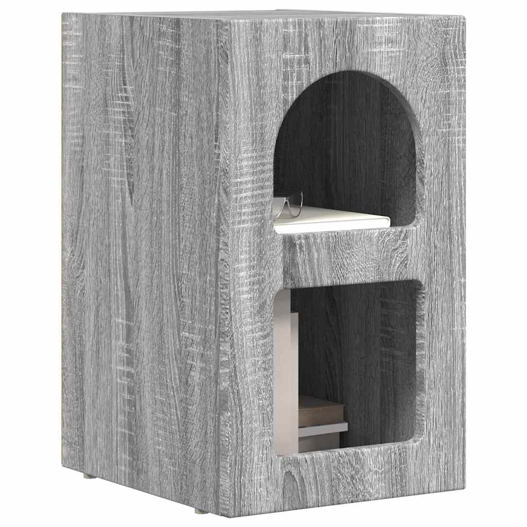 Comodino 2 pcs Grigio Sonoma 29,5 x 33,5 x 50 cm