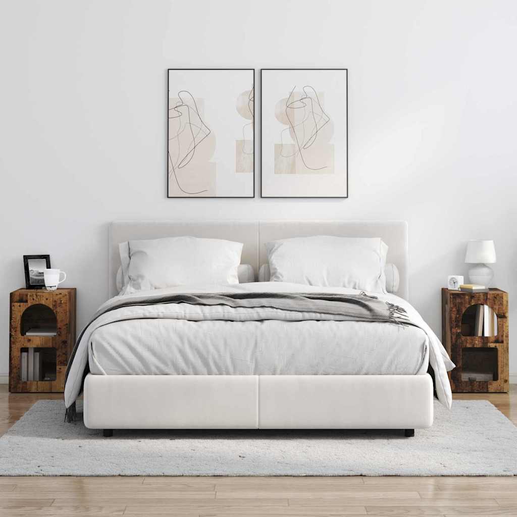 Comodino 2 pcs Legno vecchio 29,5 x 33,5 x 50 cm