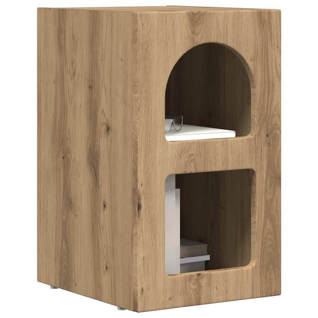 Comodino Rovere artigianale 29,5 x 33,5 x 50 cm