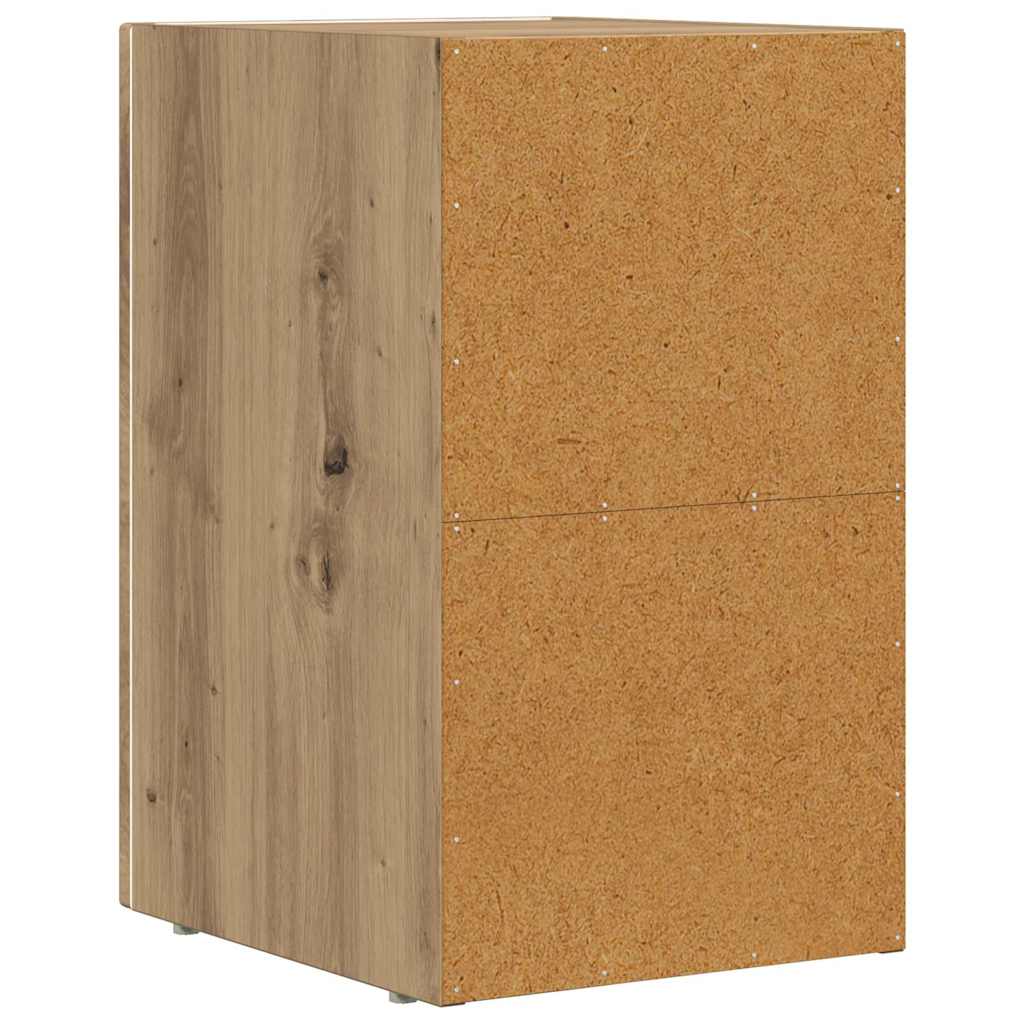 Comodino 2 pcs Rovere artigianale 29,5 x 33,5 x 50 cm