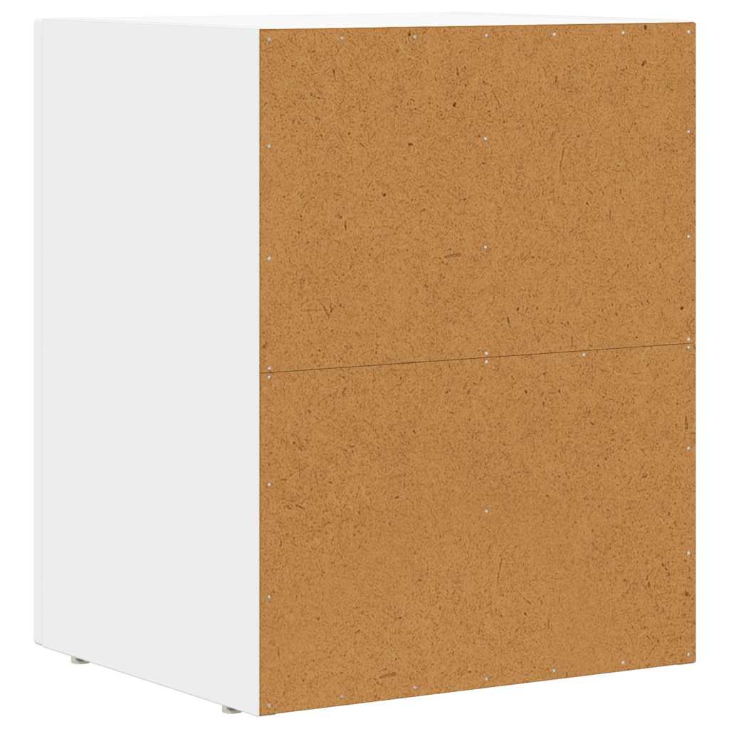 Comodino Bianco 40 x 35 x 50 cm Legno multistrato