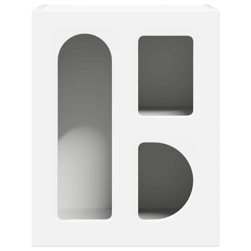 Comodino Bianco 40 x 35 x 50 cm Legno multistrato
