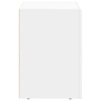 Comodino Bianco 40 x 35 x 50 cm Legno multistrato