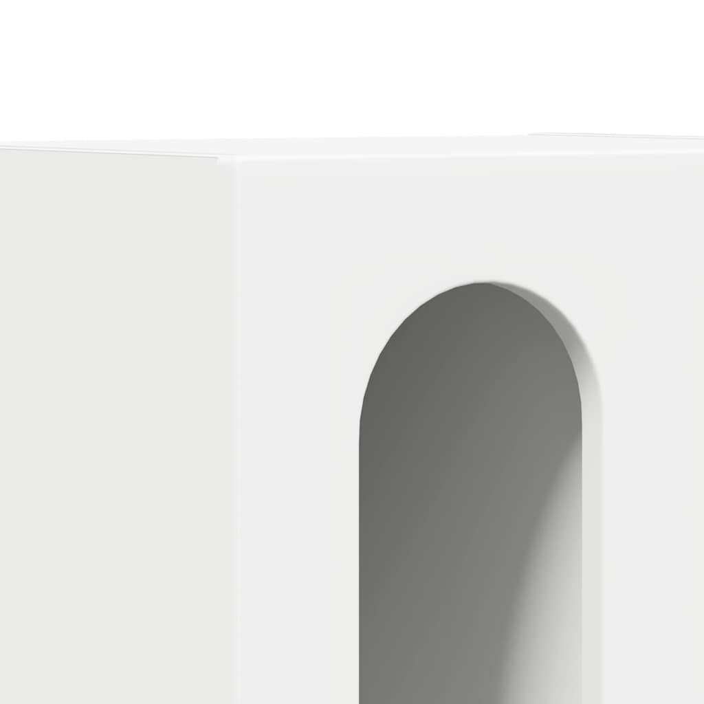 Comodino 2 pcs Bianco 40 x 35 x 50 cm Legno multistrato