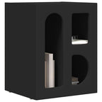 Comodino Nero 40 x 35 x 50 cm Legno multistrato