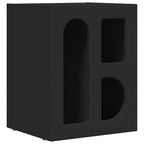 Comodino 2 pcs Nero 40 x 35 x 50 cm Legno multistrato