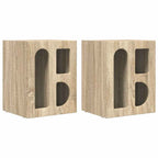 Comodino 2 pcs Rovere Sonoma 40 x 35 x 50 cm Legno multistrato